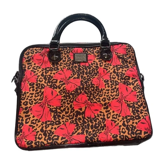 Betsey Johnson Bags Betsey Johnson Betseyville Leoaprd Red Bow